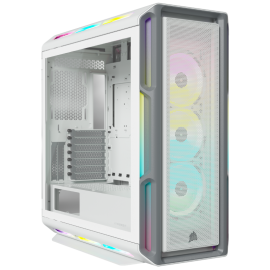 Corsair iCUE 5000T RGB Tempered Glass Mid-Tower Smart Case, White CC-9011231-WW