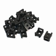 4cabling Saddle Type Mount - 15mm X 10mm - Black | Bag Of 100 Hc-1 Bk