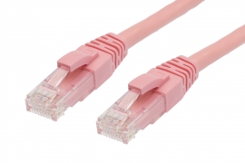 4cabling 0.25m Cat 5e Ethernet Network Cable: Pink 004.001.7001