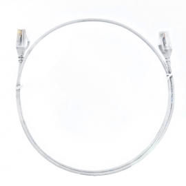 4cabling 0.5m Cat 6 Ultra Thin Lszh Ethernet Network Cables: White 004.004.3002