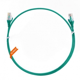 0.75m Cat 6 Ultra Thin LSZH Pack of 50 Ethernet Network Cable. Green 004.004.8016.50PACK