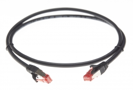 4cabling 2m Cat 6a S/ Ftp Lszh Ethernet Network Cable: Black 004.100.2005