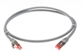 4cabling 1m Cat 6a S/ Ftp Ethernet Network Cable: Grey 004.100.7003