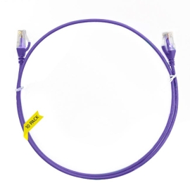 0.5m CAT6 Ultra Thin Lszh Ethernet Network Cable | 10 Pack Purple 004.004.4002.10PACK