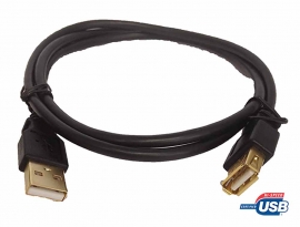 4cabling Usb 2.0 Am-af Cable: 1m 005.001.0167