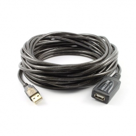 4cabling 20m Usb 2.0 Am-af Active Extension Cable Black Cb-usb2ex-20m