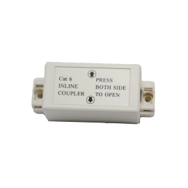 4cabling Cat 6 Inline Coupler - Punch Down: White