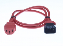 4cabling 3m Iec C13 To C14 Extension Cord: Red Ec-10pc1314-