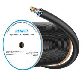 Benfei 701BL 305M CAT6 Utp 1000Mbps Waterpoof Ethernet Cable 1000FT For Outdoor ELEBEN701BL305M