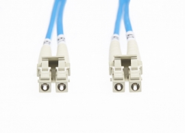 4cabling 0.5m Lc-lc Om1 Multimode Fibre Optic Cable: Blue Fl.om1lclc05mb