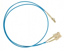 4 Cabling 1m Lc-sc Om4 Multimode Fibre Optic Cable: Blue Fl.om4lcsc1mb
