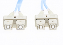 4cabling 1m Sc-sc Om4 Multimode Fibre Optic Cable: Blue Fl.om4scsc1mb