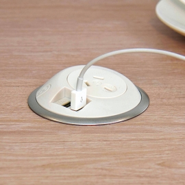 4Cabling Elsafe Pixel TUF 1x GPO and Twin TUF USB A+C White 015.050.0032