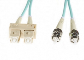 4Cabling 5M Sc-St Om4 Multimode Fibre Optic Cable: Aqua (Fl.Om4Scst5M)