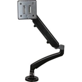 StarTech.com Desk Mount Monitor Arm, Slim Profile, For Vesa Mount Monitors Up To 34" (15.4lb/7kg), Adjustable Single Monitor Mount, Steel - Mount Your Display On Your Desk Surface Or Through A Grommet, With Spring-assisted Height Adjustment - Single Desk