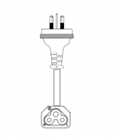 CAMBIUM AC POWER CORD, AU TYPE I, 720MM, C5 CONNECTOR N000900L011A