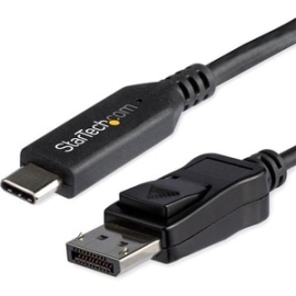 StarTech.com 6ft/1.8m USB C To Displayport 1.4 Cable Adapter - 4K/5K/8K USB Type C To DP 1.4 Monitor Video Converter Cable - Hdr/Hbr3/Dsc - USB-C To DisplayPort 1.4 Cable With HDR/DisplayHDR/HBR3/DSC/HDCP 2.2/1.4; 8K 60Hz/4K 120Hz/1080p - USB-C To DP Ada
