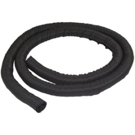 2m (6.5') Cable Management Sleeve - Flexible Coiled Cable Wrap - 1.0-1.5" Dia. Expandable Sleeve - Polyester Cord Manager/Protector/Concealer - Black Trimmable Cable Organizer (Wkstncm) WKSTNCM
