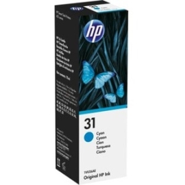 HP 31 70-ml Cyan Original Ink Bottle 1VU26AA