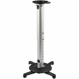 StarTech.com Universal Ceiling Projector Mount - Height Adjustable Hanging Pole Mount 5"-22.7" From Ceiling - 33lb (15kg) - Tilt/Rotate - Heavy Duty Height Adjustable Ceiling Projector Mount Up To 33lb/15kg - Ball Joint Design - Low Profile Mount At 5in