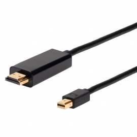 4Cabling 3M Mini Displayport Male To Hdmi 2.0 Male Cable. 4K2K @60Hz. Black 022.002.0463