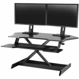 WorkFit Corner Standing Desk Converter (Black) 33-468-921