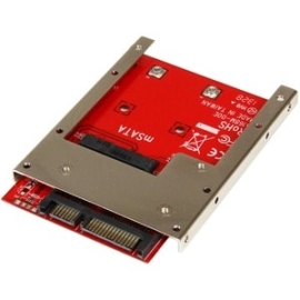 StarTech.com Drive Bay Adapter For 2.5" Sata/600 - Serial Ata/600 Host Interface Internal - Red - Taa Compliant - 1 X SSD Supported - 1 X Total Bay SAT32MSAT257