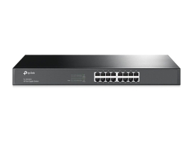 TP-Link Tl-Sg1016 | 16 Port Gigabit Switch With 1U 19-inch Rack-mountable Steel Case 006.008.0136