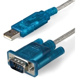 StarTech.com 3ft (91cm) 1-Port USB To RS232 DB9 Serial Adapter Cable, USB To Serial Adapter Cable - M/M - USB To Serial DB9 Adapter - Cable Features A Converter Chip On The USB End - Overcomes The 15ft. Technical Limit Of USB Cables - Connect Modern Comp