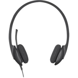 H340 USB Headset - Black Logitech USB Headset H340. Internet Calls And Stereo Sound In Seconds. Achieve Quality Audio Quickly And Easily By Plugging In The USB Connection 981-000477