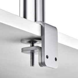 Awm-Ff-S F-clamp Desk Fixing - Two Piece Design - Handles Thick Desks - Silver Awm-ff-s
