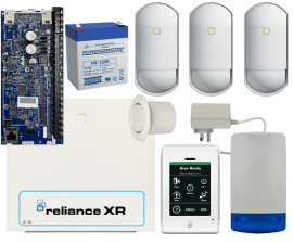 Bundle DAS RELIANCE XR KIT2 -PCB, XR TOUCH, OPTEX FLIP-X(3), COMBO SIREN, R-PIEZO, 5AMP, PP RELIANCE-XR-K2-2