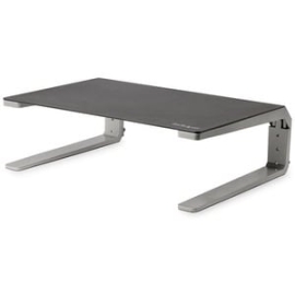 StarTech.com Monitor Riser Stand, For Up To 32" (22lb/10kg) Monitor, Monitor Riser, Steel&Aluminum, Monitor Shelf W/ Three Height Settings - Raise Your Monitor To A Comfortable Viewing Height With This Monitor Riser Stand - Steel And Aluminum Computer Mo
