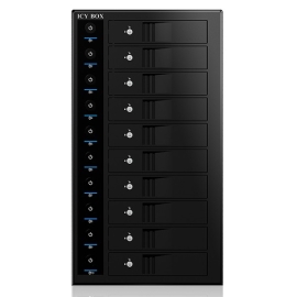 Icy Box 10-Bay External Single System For 10x Sata 3.5" I/Ii/Iii Hdd (Ib-3810U3) HDDICY3810U3