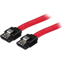 StarTech.com 6in Latching Sata Cable - Cable For Hard Drive, Workstation - First End: 1 X 7-pin Sata 3.0 - Second End: 1 X 7-pin Sata 3.0 - 6 Gbit/s - 26 Awg - Red LSATA6