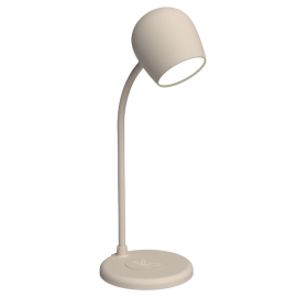 Kreafunk Ellie Lamp W/ Qi Charger And Bluetooth Speaker - Ivory Sand KFEW09