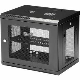 StarTech.com 2-Post 9U Wall Mount Network Cabinet, 19" Wall-Mounted Server Rack For Data / It Equipment, Small Lockable Rack Enclosure - Wall-Mount Server Rack For Rackmount Equipment - Small Data Rack Features A Design With Easy Access To The Devices -