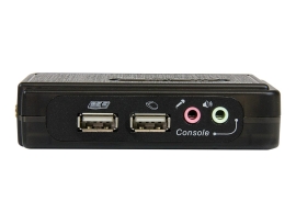 Startech 2 Port Single VGA Kvm Switch, USB-A, Audio, 2"1 VGA USB Cable Inc, Hotkey, 2 SV211KUSB