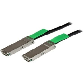 StarTech.com Msa Uncoded Compatible 2m 40G Qsfp+ To Qsfp+ Direct Attach Cable - 40 GbE Qsfp+ Copper Dac 40 Gbps Low Power Passive Twinax - Qsfp+ Direct-Attach Twinax Cable Complies W/ Msa Industry Standards - Copper Twinax Cable Length: 2 M - Copper Qsfp