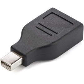 StarTech.com Compact Mini DisplayPort To DisplayPort Adapter, 4K X 2K Video, UHD Mini DP To DP Converter, MDP To DP 1.2 Adapter, M/F - 1 X Mini DisplayPort Male - 1 X DisplayPort Digital Audio/Video Female - Nickel Connector - Black GCMDP2DPMF