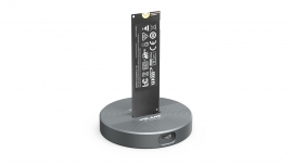 Aluminium USB-C (Gen 2) M.2 NVMe/SATA SSD Docking Station VL-DSM2-S