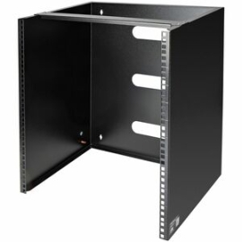 StarTech.com 12U Wall Mount Rack, 14in Deep, 19 Inch Wall Mount Network Rack, Wall Mounting Patch Panel Bracket For Switch/IT Equipment - 12U Wall Mount Rack For Networking Equipment - 19in Wallmount Patch Panel Bracket - Mount Depth 13.78in - 125lb Capa