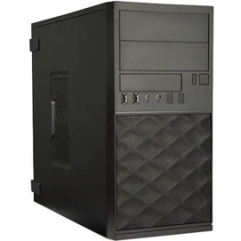 In Win EF052 Computer Case - Micro Atx Motherboard Supported - Mini-tower - Black - 8 X Bay(s) - 1 X 400 W - Power Supply Installed - 2 X Fan(s) Supported - 2 X External 5.25" Bay(s) - 1 X External 3.5" Bay(s) - 3 X Internal 3.5" Bay(s) - 2 X Internal 2.