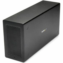 StarTech.com Thunderbolt 3 PCIe Expansion Chassis, External Enclosure Box With 1x PCI-Express Slot, 5K/4K Output Via TB3/DP Ports, Taa - Add An External PCI Express 3.0 X16 Slot And A DP Connection To A Thunderbolt 3 MacBook Or Laptop - Add A PCIe Card S