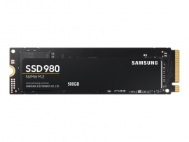SAMSUNG (980) 500GB, M.2 INTERAL NVMe PCIe SSD, 3100R/2600W MB/s, 5YR WTY MZ-V8V500BW