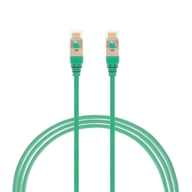 1m CAT6A RJ45 S/Ftp Thin Lszh 30 Awg Network Cable | Green 004.300.8003