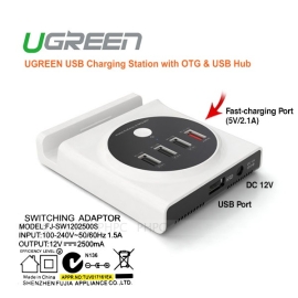 Ugreen Multifunction USB Charging Station With Otg & USB Hub (20352) Elegnusbchasta
