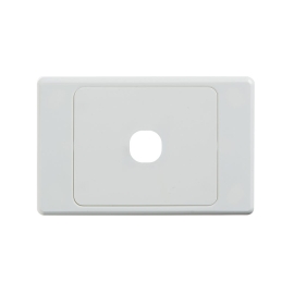 4C | Ultima 1 Gang Switch Grid And Cover Plate - White 040.000.0331