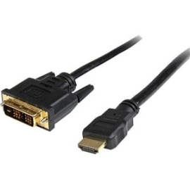 StarTech.com 0.5m Hdmi To Dvi-D Cable - Hdmi To Dvi Adapter / Converter Cable - 1x Dvi-D Male 1x Hdmi Male - Black 50 Cm, 20in - Connect An HDMI-enabled Output Device To A Dvi-D Display, Or A Dvi-D Output Device To An HDMI-capable Display - Hdmi To Dvi-D