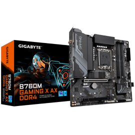 GIGABYTE B760M GAMING X AX MB, 1700, x2 DDR4, 4x SATA, M.2, USB3.2, WIFI 6E, uATX 3YR GA-B760M-G-X-AX-DDR4